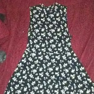 Forever 21 black floral dress